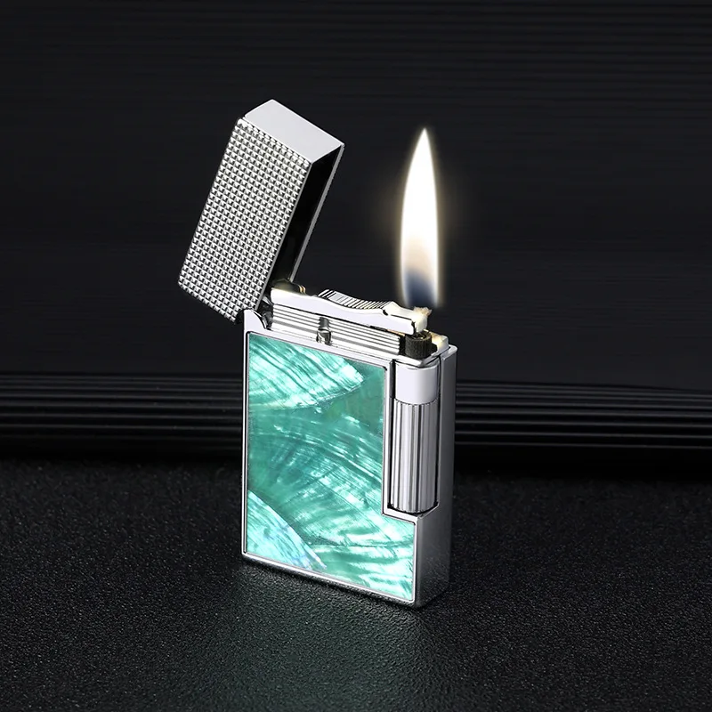 

Retro Double Side Loud Steel Sound Kerosene Lighter, Resin Colored Shell, Grinding Wheel, Collection Lighter, Side Slip Ignition