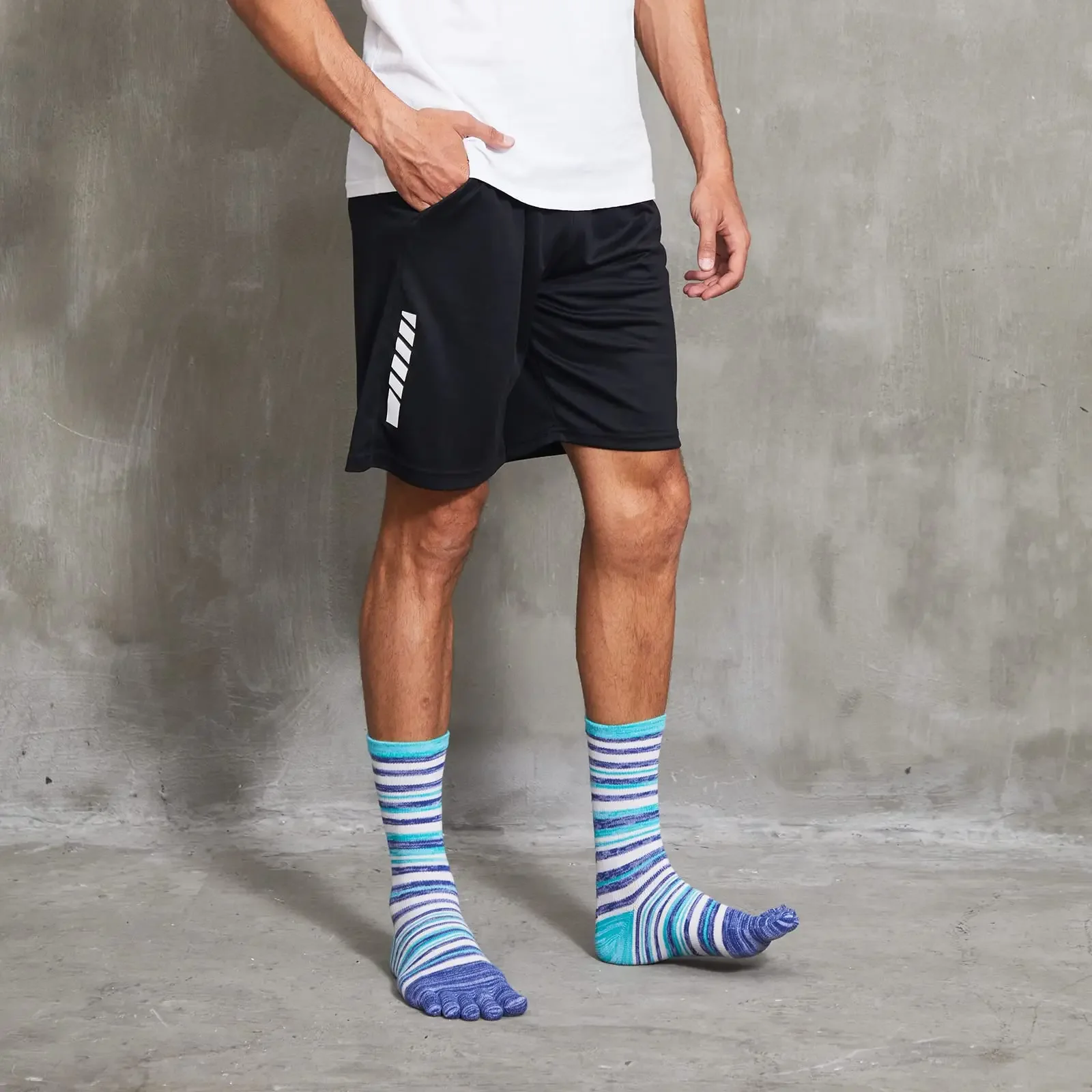 Toe Socks for Women Men Colorful Ankle/Crew Running Socks Cotton Five Finger Socks (3-6 Pairs)