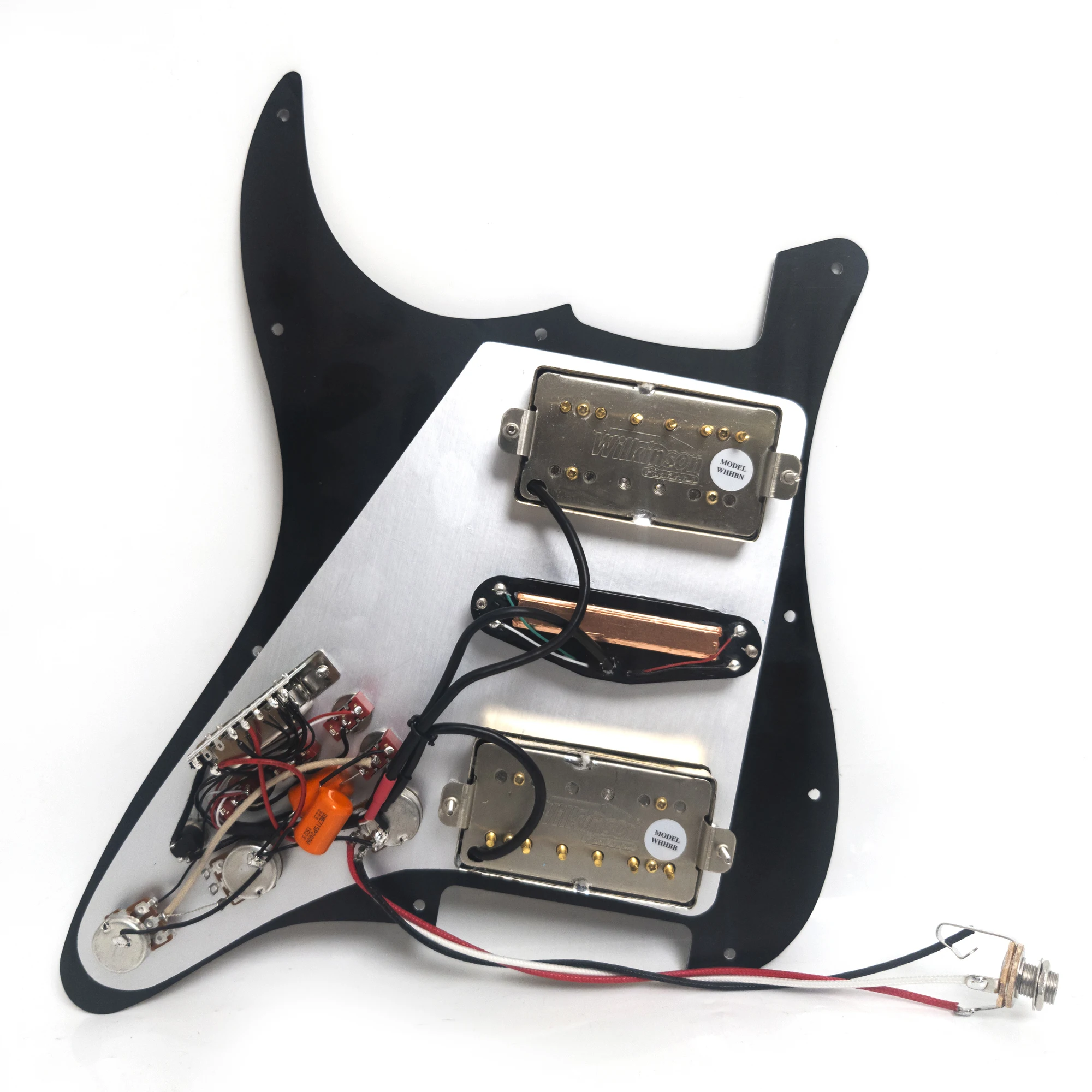 Guitar Prewired Loaded Pickguard With Coil Splitting Ainico 5 Humbucker Pickups Set For ST Electric Guitar