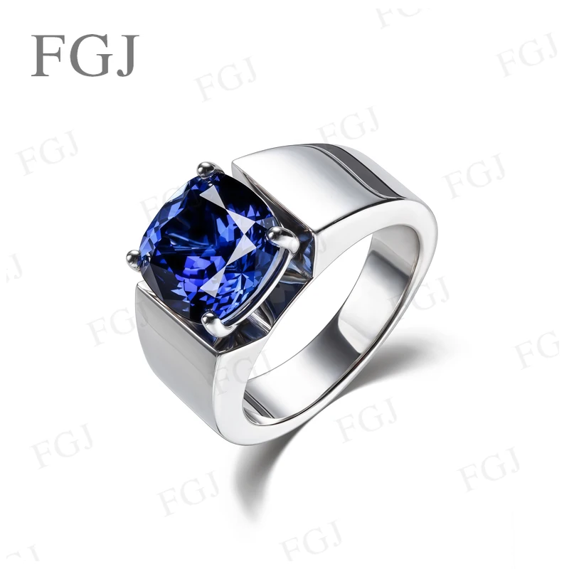 5ct Moissanit/Laborgezüchtete Edelsteinringe für Männer, 925er Sterlingsilber, VVS1, modische Geschenke, Verlobung, Hochzeit, hochwertiger Schmuck – Detail 7