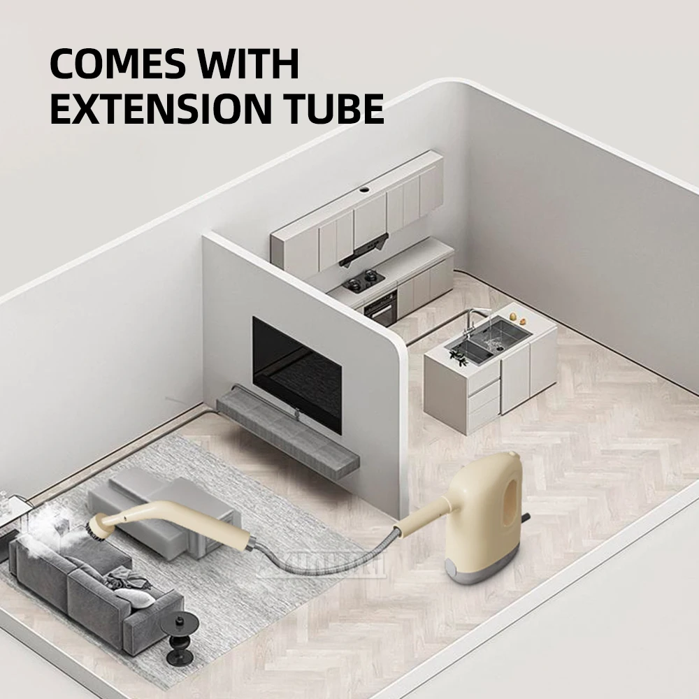 Ручной пароочиститель мощностью 1200 Вт, бытовой высокотемпературный пароочиститель для кухонь, диванов, автомобилей