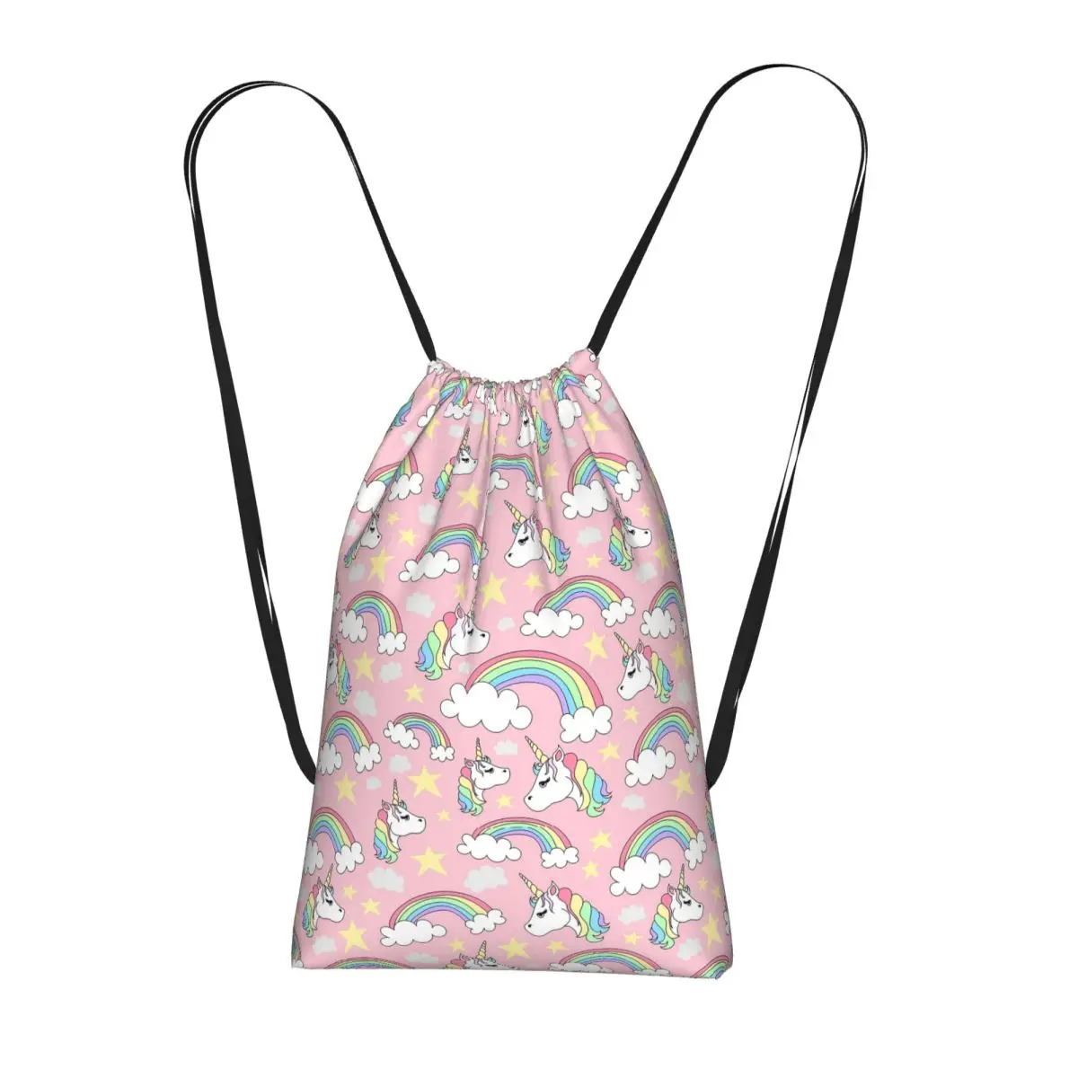 

Милые рюкзаки с единорогами, радугой и звездами, модные сумки на шнурке, сумки для обуви, сумки для книг для мужчин и женщин, школьные сумки