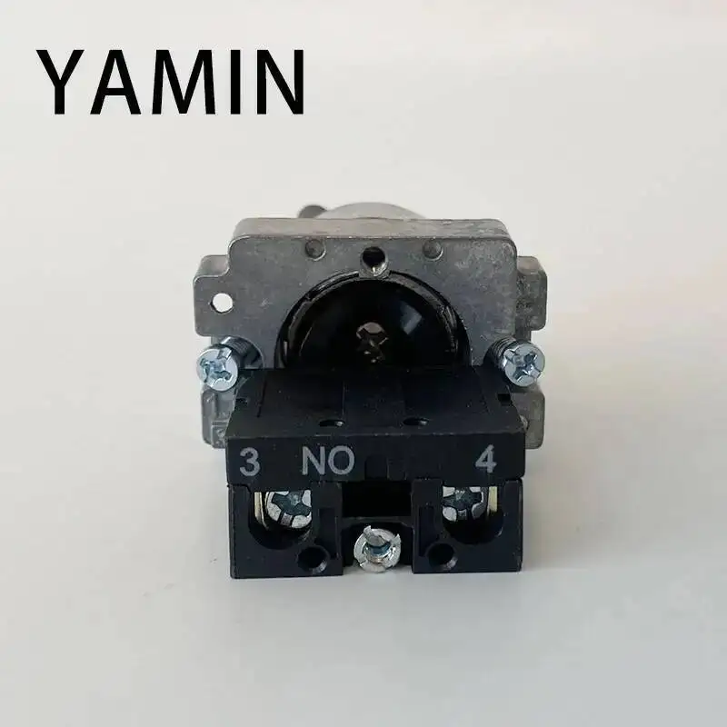 2pcs Rotary Switch Knob 22mm 2 Position Self-locking Latching Switch 1NO Maintained Select Selector XB2-BD21C XB2-BD21 BD41C