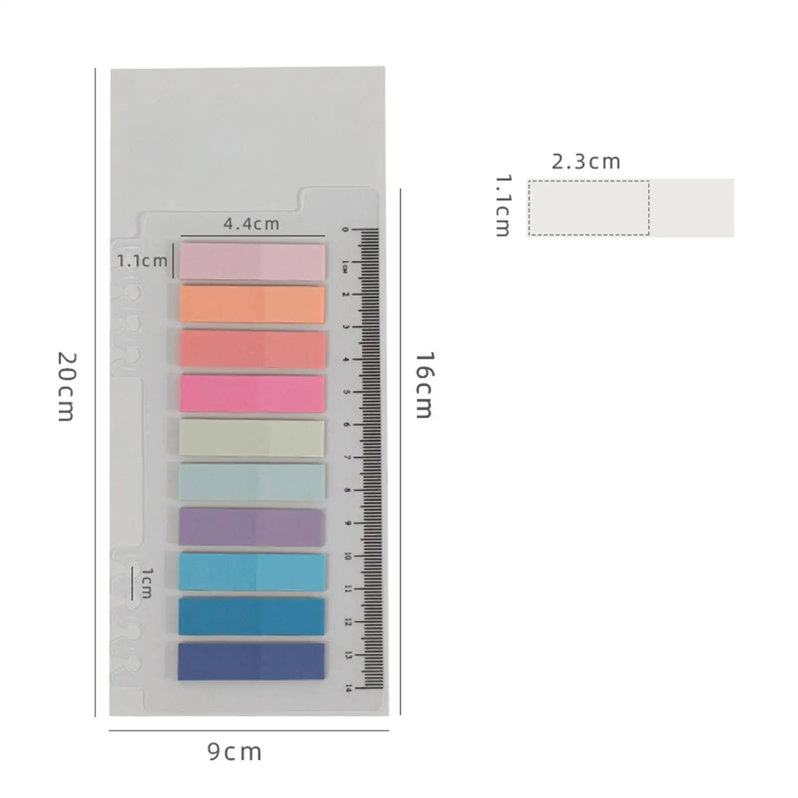 Index Tabs with Ruler Annotation Tabs Page Markers Book Markers for School