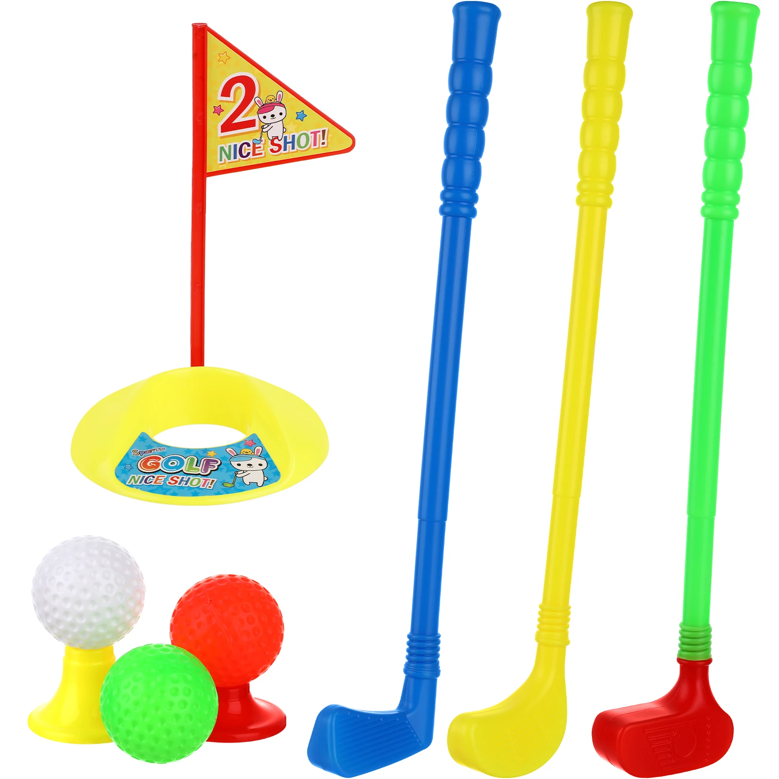 Kids Golf Toy Set Early Educational Golf Set Toys Toddler Golf Set Kids Golf Clubs With Golf Sticks For 2 3 4+ Years Old Kids