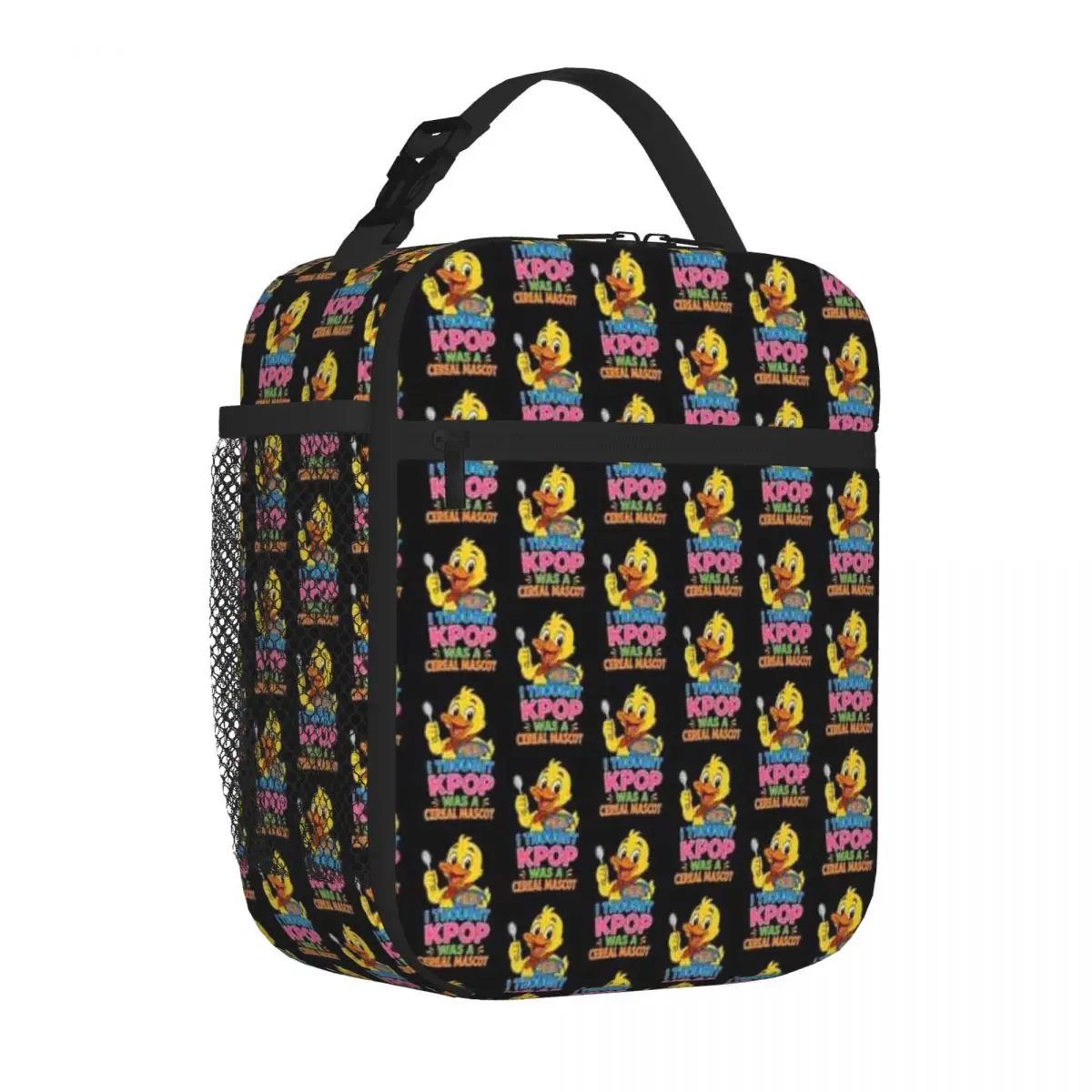 Bestselling I Thought Kpop Was A Cereal Mascot Funny Duck Waterproof Surface Foldable Lunch Bag Homemade Bento Nylon Lunch Bag