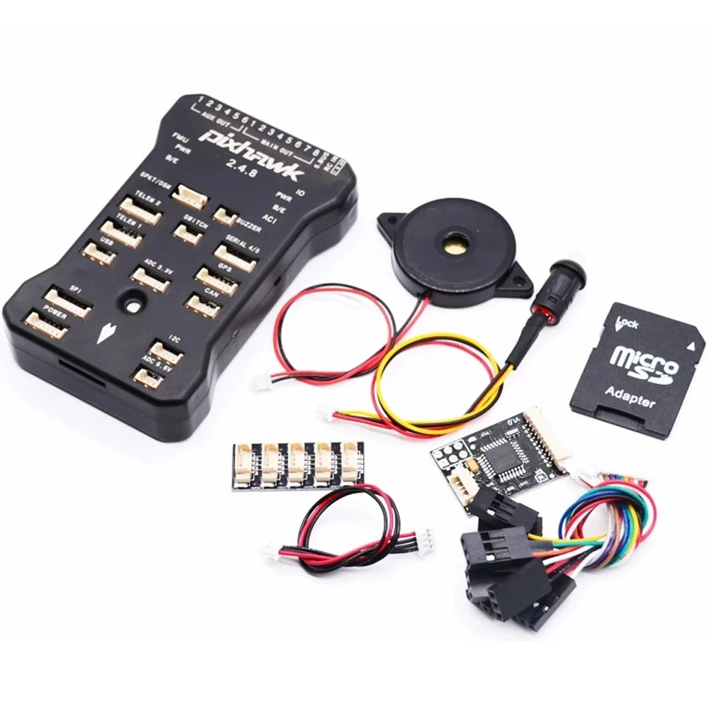 PX4 PIX 2.4.8 Flight Controller -M8N GPS 500MW 915Mhz Radio Wireless Telemetry Set OSD PPM Module