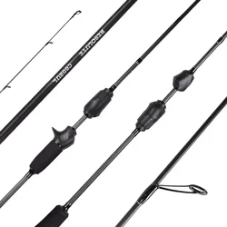 Mavllos Resolute Carbon Bass Fishing Spinning Rod Lure 0.8-7g Line 2-6lb Toray 30T Solid Tip Fast Action Light BFS Casting Rod