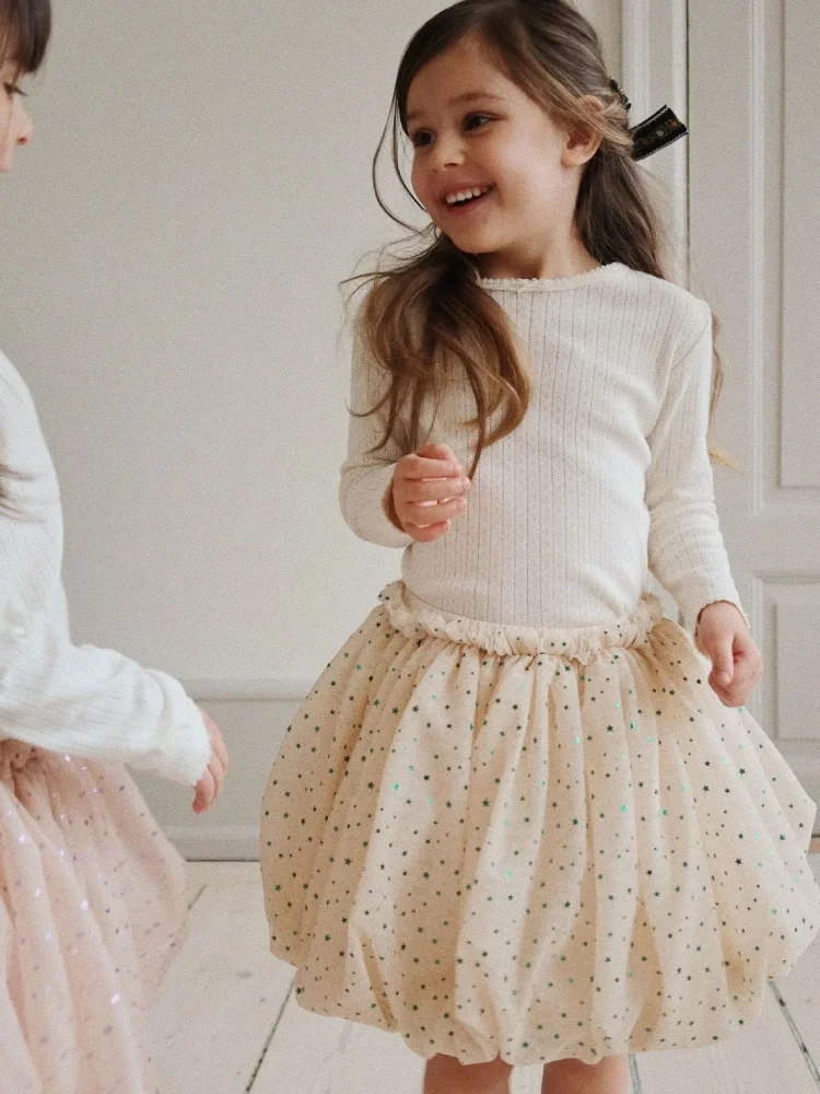 

In Stock ! KS 2026 Early Spring New Children's Breathable Breathing Cotton Long Sleeved Home Clothes T-shirt Children's Clothing