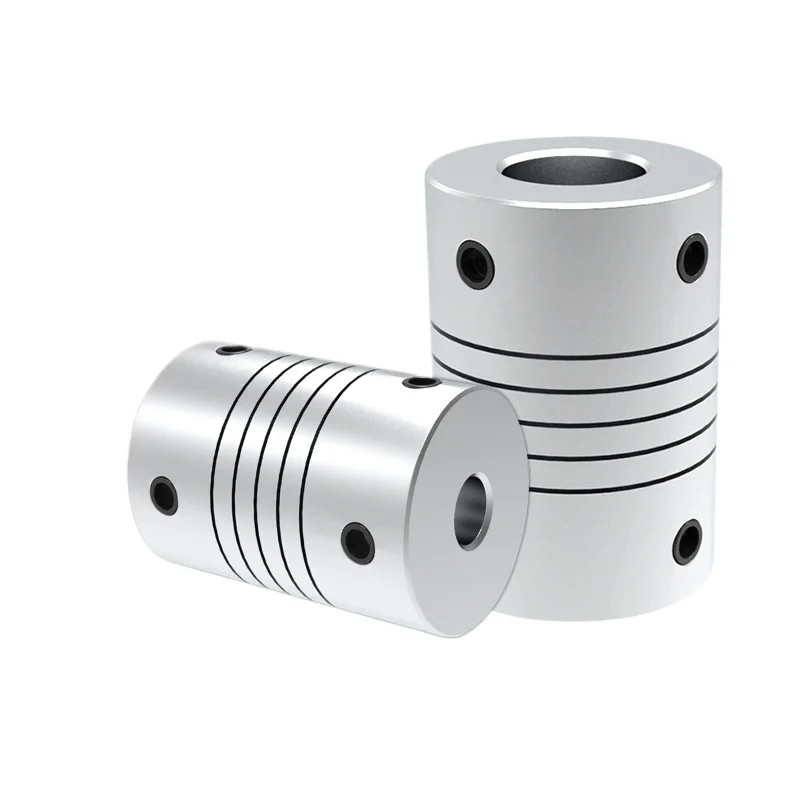 

1/2pcs Veekaft 3D Printer Aluminum Alloy Flexible Coupling - 3/5/6/8/10mm Lead Screw Motor Winding Motor Shaft Coupler