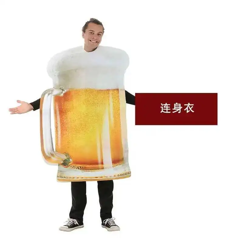 

New Halloween Carnival Stage Performance Bar Party Adult Foam Beer Cup Cosplay Costume
