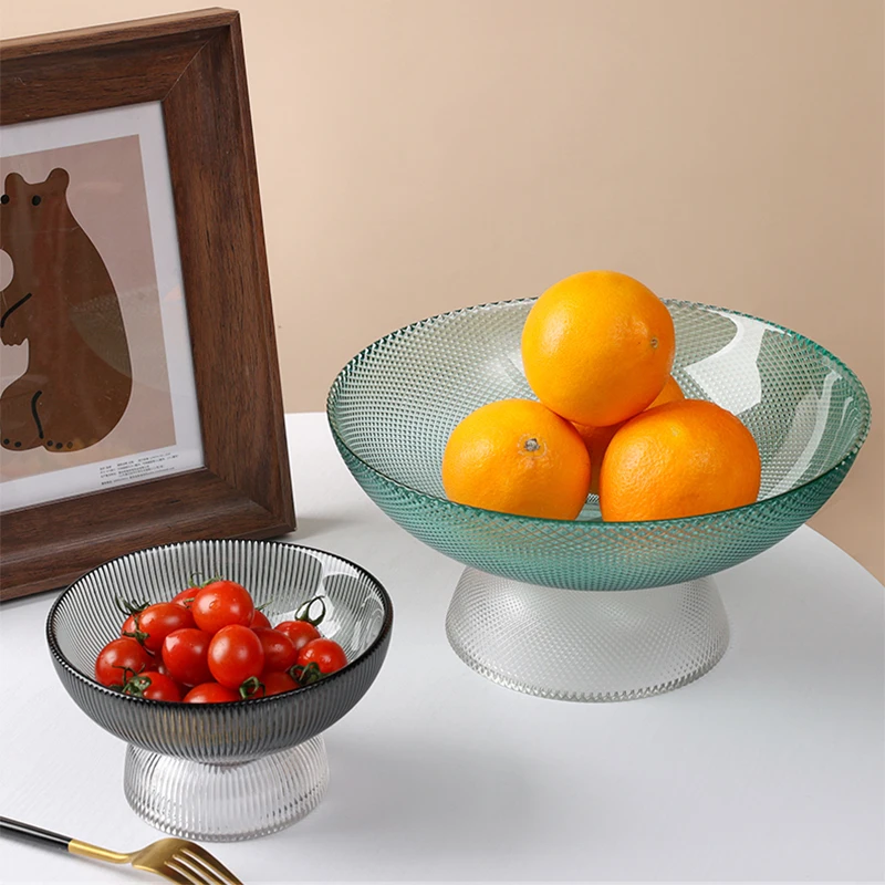 

European-style Glass Vertical Grain Storage Dried Art Ornaments Decor