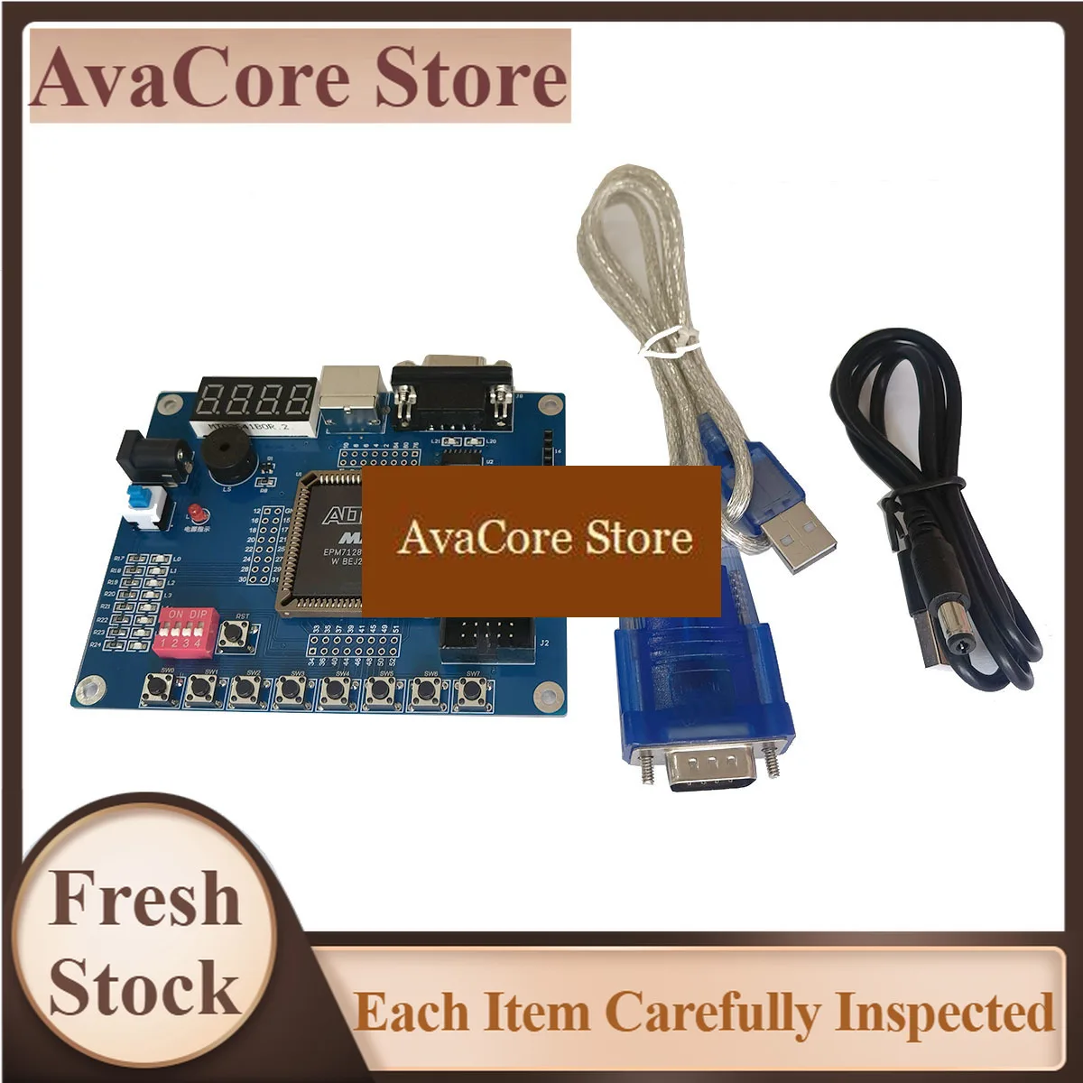 AvaCoreFPGA Development Board Altera MAX7000S CPLD EPM7128 EPM7128SLC84 Core Board with PS/2 UART Serial communication