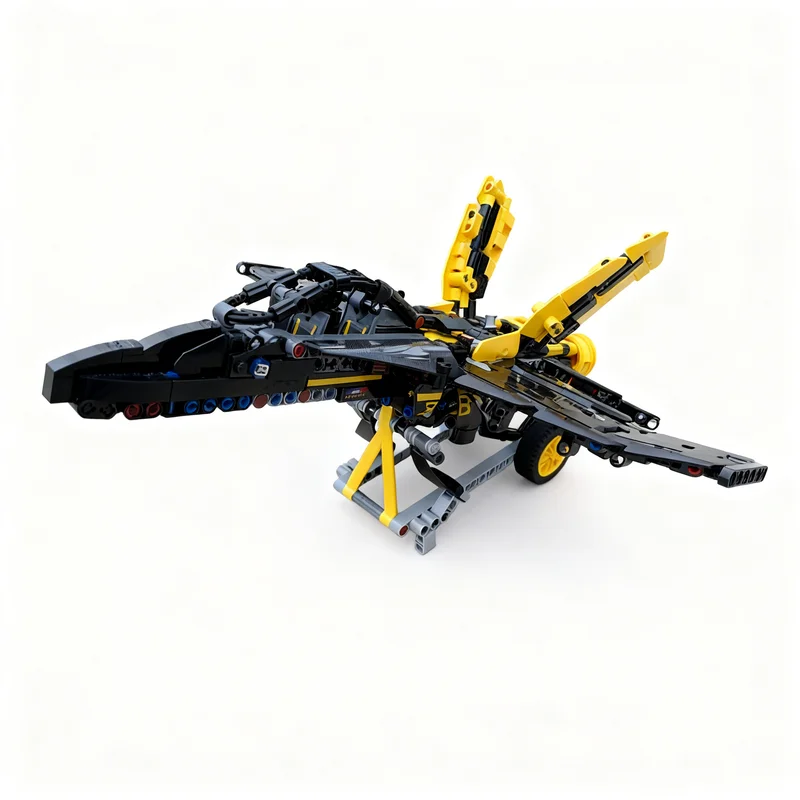 811-piezas-moc-f-superhornet-stand-bugatti-bolide-modelo-tecnico-de-bloques-de-construccion-regalos-de-navidad-para-ninos-diy-creativo