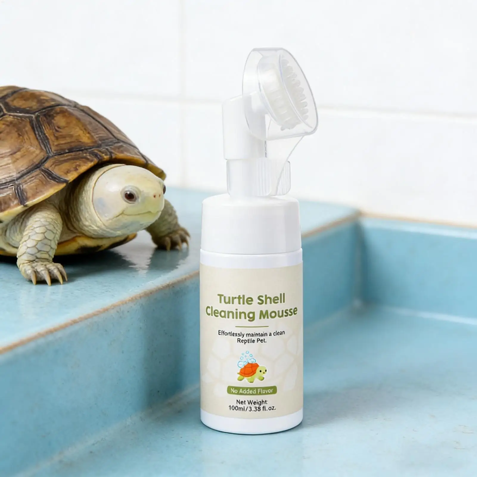 Reptile Cleaner Liquid 100ml Gentle Foaming Cleanser Moisturizing Turtle Shellcleaner For Lizard Snake Habitat Terrarium Indoor view 4