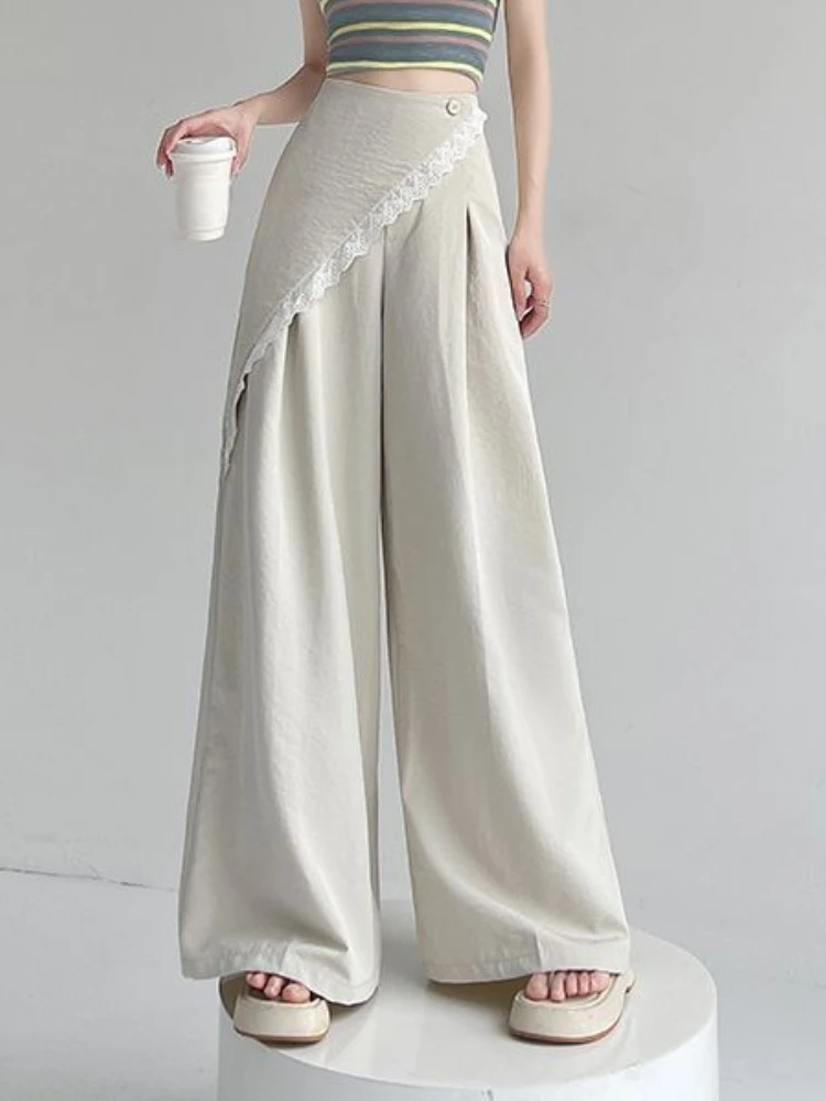 Spodnie Vintage Damskie Spódnica Kopertowa Oversize Spodnie Harajuku Japoński Styl Lata 2000 Y2k Vintage Spodnie Moda Jesień 2025 Ubrania