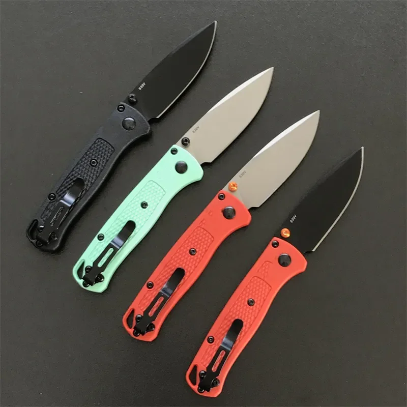 Mini Pocket Knives BM 533 Bugout Folding Knife Nylon Fiber Handle Outdoor Camping Fishing Knives Safety Defense EDC Tool