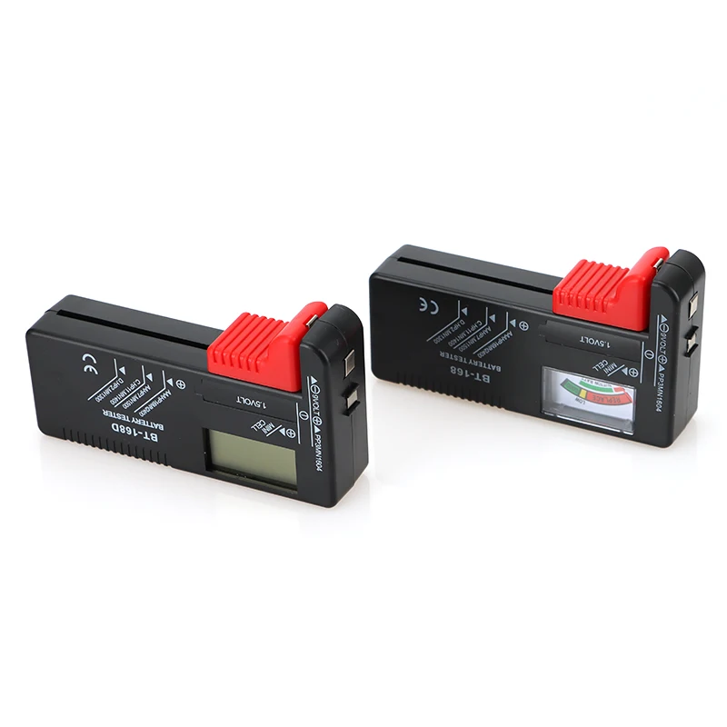 BT-168 AA/AAA/C/D/9V/1.5V Button Battery Voltage Lnspector Color Display Universal Battery Tester BT-168