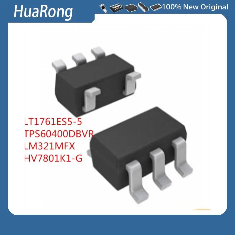 10PCS/LOT       LT1761ES5-5    LTGG    TPS60400DBVR    LM321MFX    LM321   A63A      HV7801K1-G    HV7801K1    7BY      SOT23-5