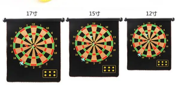 12 inch double sided magnetic dart score board for kids