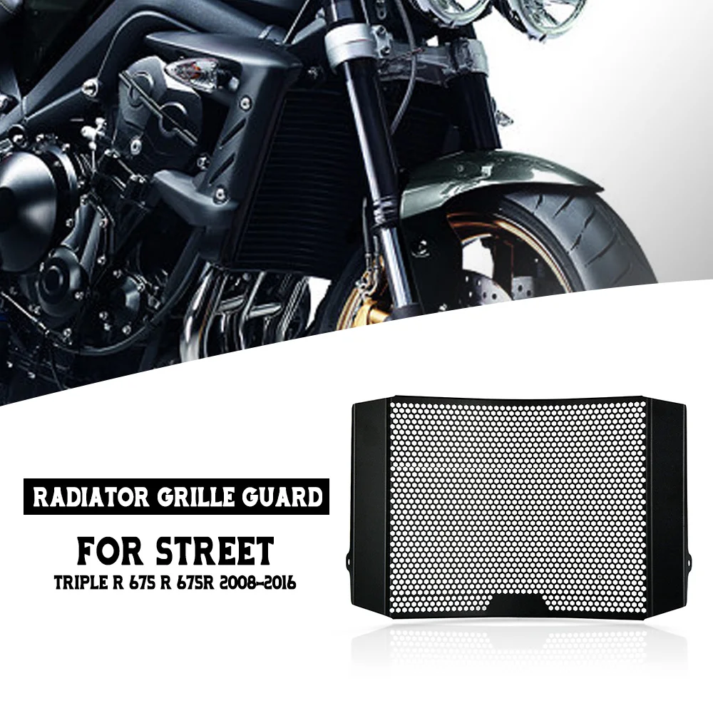 

For Street Triple R 675 R 675R 2008 2009 2010 2011 2012 2013 2014-2016 Radiator Guard Protector Grille Cover Street Triple675