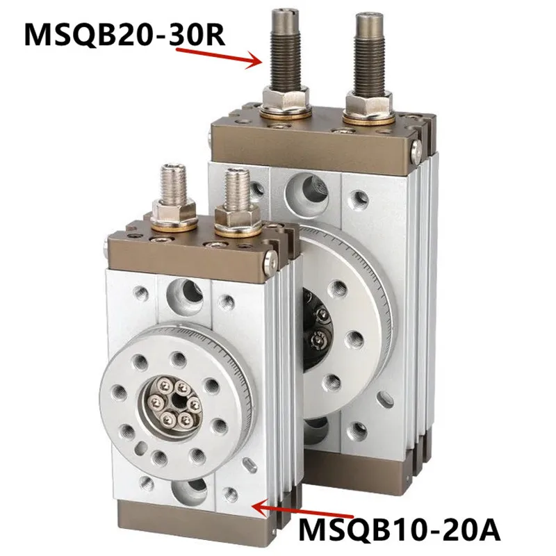 HRQ MSQB rotary cylinder MSQB 10-A 10-R 20-A 20-R 30-R 30-A stroke 10-30mm table oscillating cylinders 180 degree turn R withA