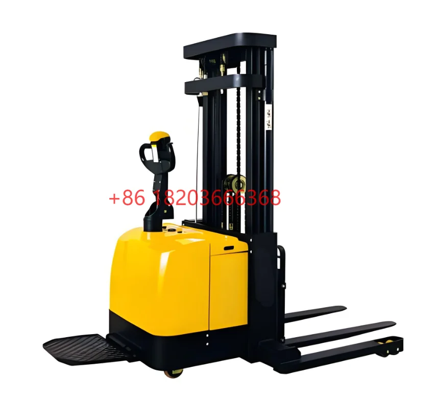 

YG Customized Standard Electric Stacker Lithium-Ion Battery 48V Electric Side Shifter 2000kg Load Capacity 2300MM Aisle Width