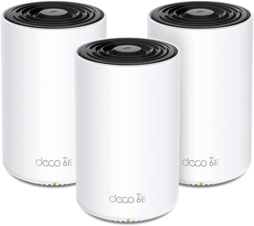 Deco AXE5400 Tri-Band WiFi 6E Mesh System – Wi-Fi up to 7200 Sq.Ft, Engadget Rated Best Mesh For Most People