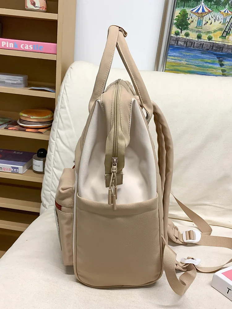 2025 バックパック女性キャンディーカラーのラップトップバックパックかわいいかわいい高校バッグ十代の少女日本旅行キャンプバックパック