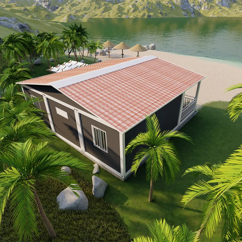 Fully Furnished Foldable Fast Build Luxury Mobile Prefabricated Home Kit Expandable Container House Square Shape Office Building