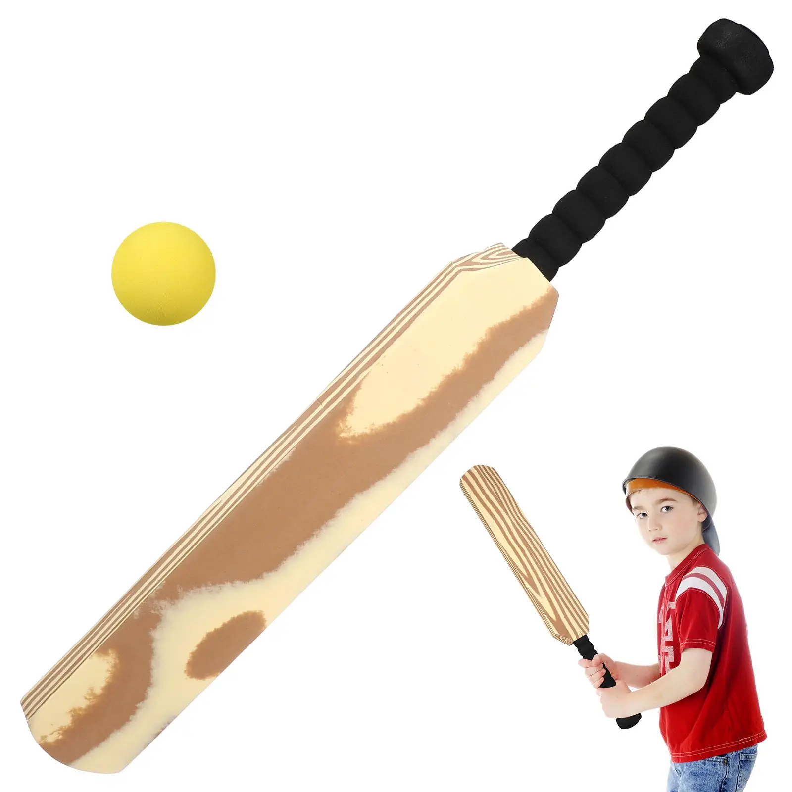 Outdoor Toys B Beach Cricket Wood Grain Children Bat Eva Indoor Game Activities for Kids Parent-child