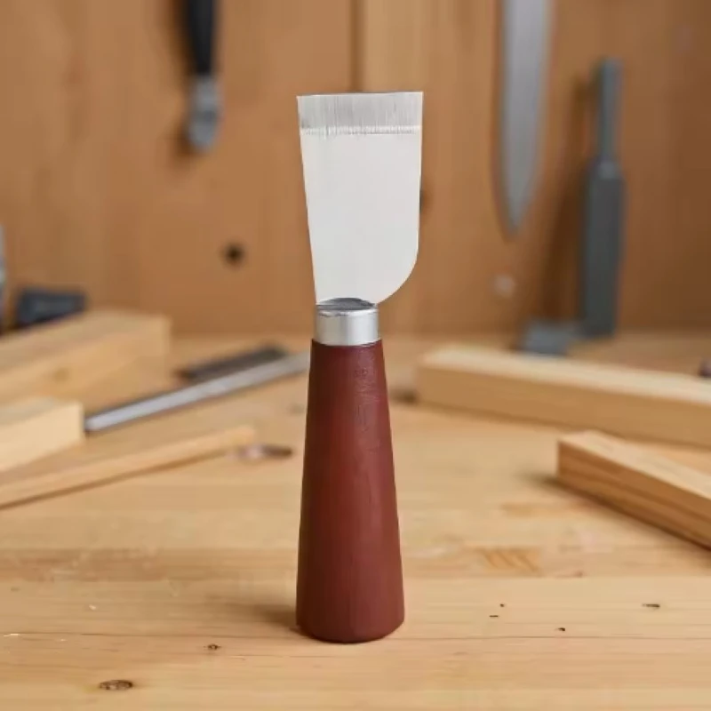 Leder-Schärfmesser mit Holzgriff, Leder-Schärfwerkzeug für DIY-Lederarbeiten – Detail 3