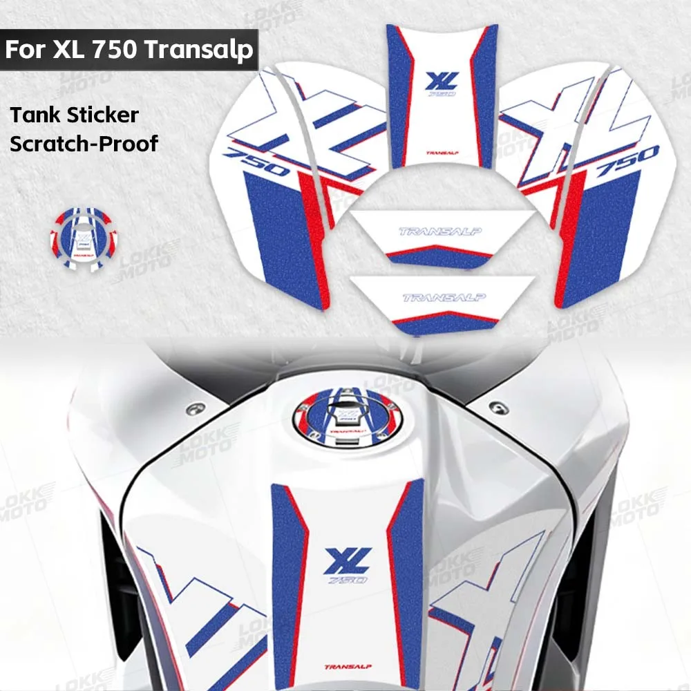 

For XL750 Transalp XL 750 TA 2023 to 2026 Motorcycle Fuel Tank Stickers Frosted Protector Accessories Oil Gas Cover Decals Kit
