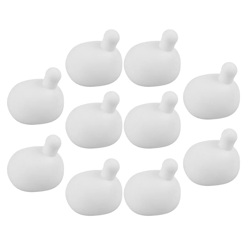 

20 Pcs Blow Bubbles Silicone Core Balls White Inner Toy Accessories for Kids Craft Supplies Squeeze Toy Making Materials