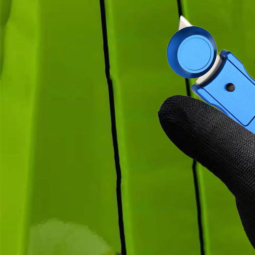 For Professional Installers Blue Vinyl Wrap Cutter Precision Cutting Tool Roller Cutter Tool Precision Roller Head