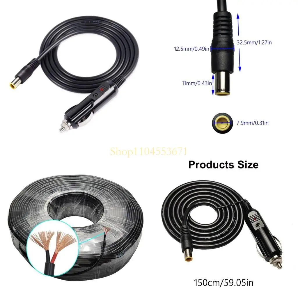 

Best Seller DC7909 Male to 12V-24V Male Connectors Extension Line 17AWG Power Supply Wire
