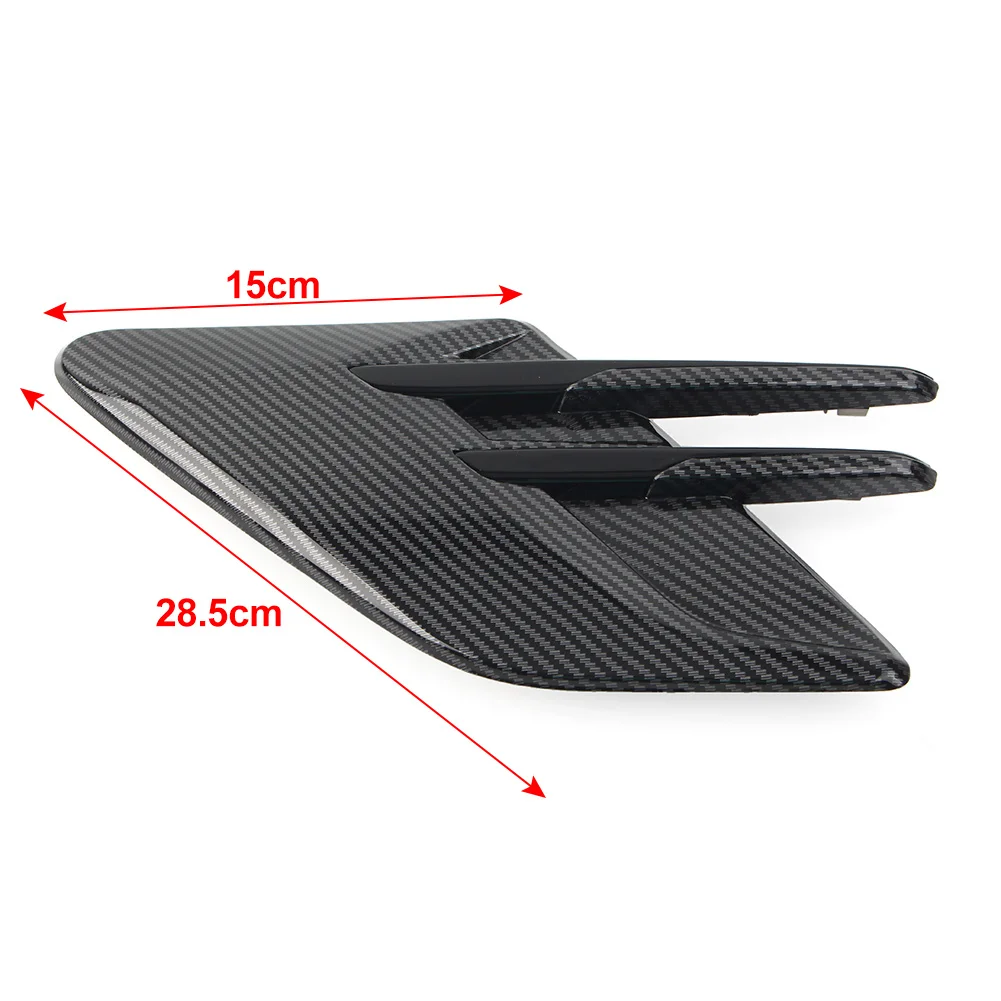 1x Carbon Fiber Look Car Front Fender Side Vent For Land Rover Range Rover Sport L494 Facelift Models 2018 2019 2020 2021 2022