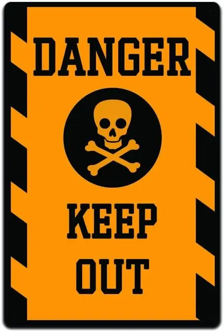 Door Signage for Office Building, Wearhouse, Bar, Restaurant, or Club Door Sign 