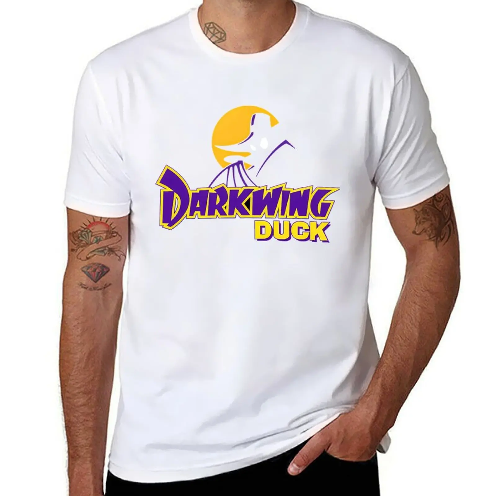 

Duck Darkwing T-Shirt cotton tshirt 100% t shirts designer T-Shirt