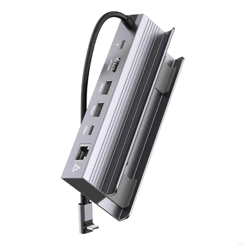 Aluminum USB C Hubs With 4K 120Hz Support 3 USB Port And Gigabit LAN For Gaming And Office Use F19E
