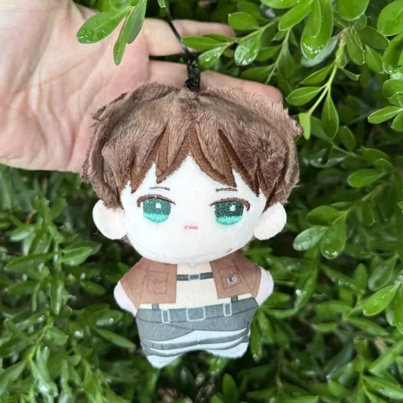 พวงกุญแจตุ๊กตาอนิเมะ Attack on Titan เอเรน เยเกอร์ เลวี แอคเคอร์แมน ของเล่นตุ๊กตาคอสเพลย์ พวงกุญแจตุ๊กตาขนนุ่ม พวงกุญแจรถยนต์ ของขวัญสำหรับแฟนๆ