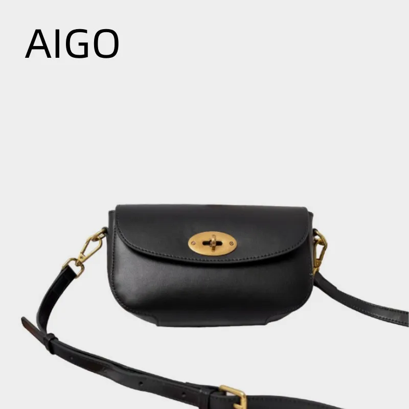 AIGO England Stylish Handbag Luxury Designer Bag Lock Flap Shoulder Bags For Women Crossbody Bag сумка женская bolsos de mujer