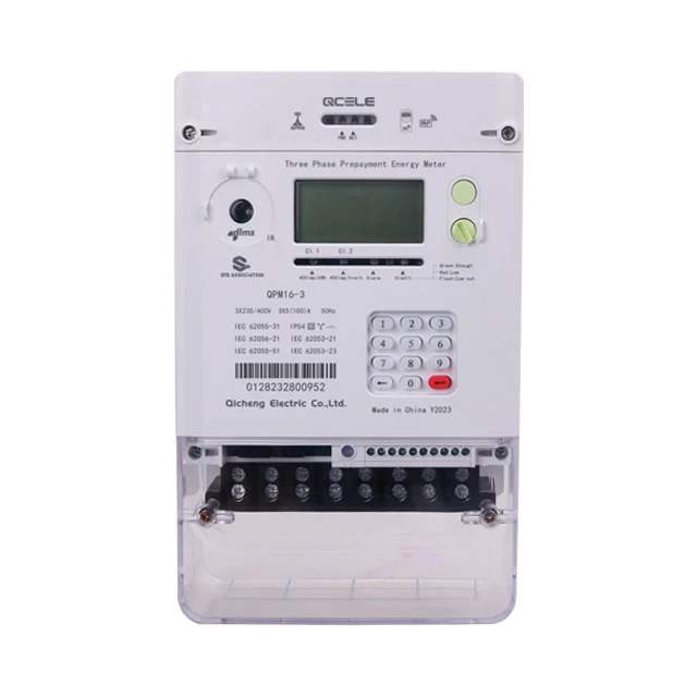 

Three Phase Four Wire Smart Prepaid Energy Meters with GPRS