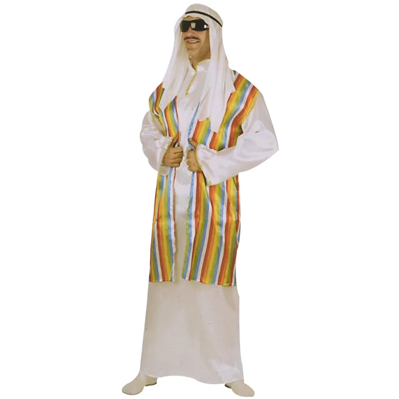 Costume de Prince arabe dubaï, Costume de spectacle d'halloween, mascarade pour hommes adultes, vêtements de Cosplay, tenue de scène du moyen-orient