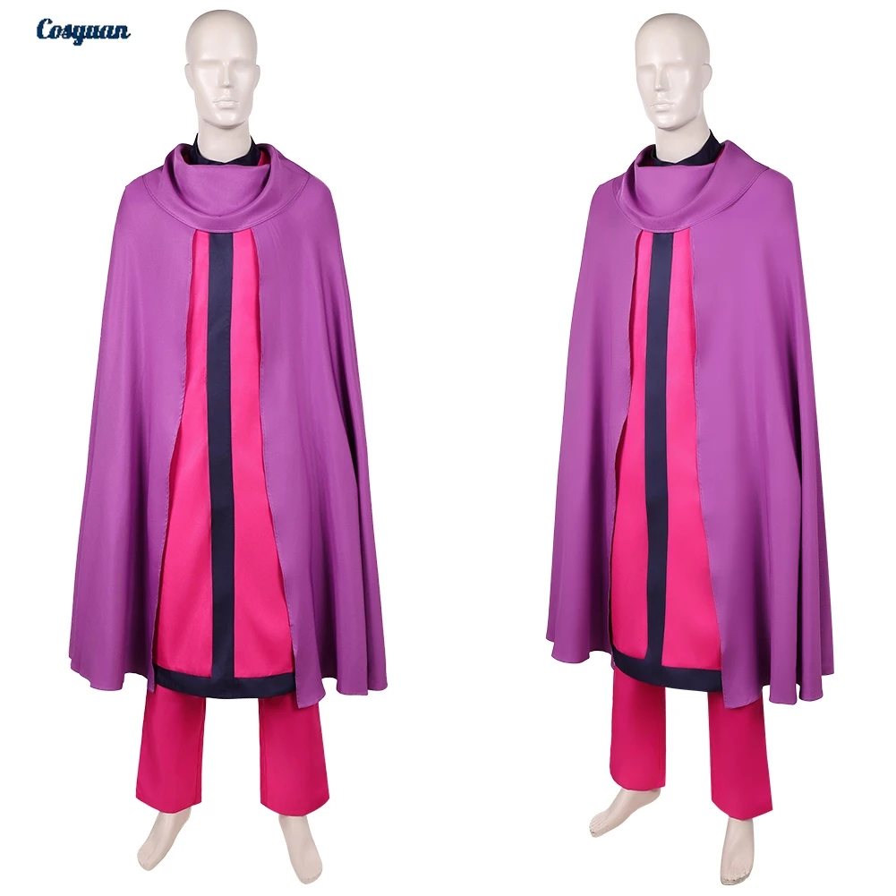 

Cartoon X Cosplay Supervillain Magneto Cloak Pants Windbreaker Cloth Men Party Roleplay Halloween Costume Carnival Outfits Suits