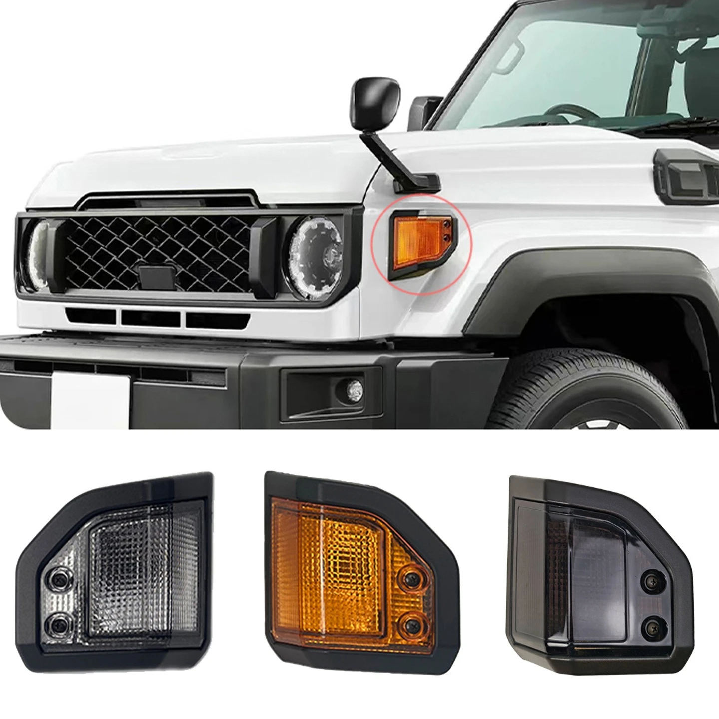 For Toyota Land Cruiser LC76 LC78 LC79 LC71 2024 Car Corner Light DRL Turn Signal Lamp Fender Light Modified Accessories