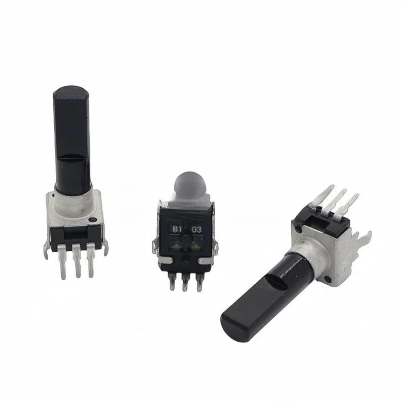 RV09 Potentiometer B10K B20K B50K Volume Control Knob With Center Detent For Sound Mixer Console Repair Replacement Part
