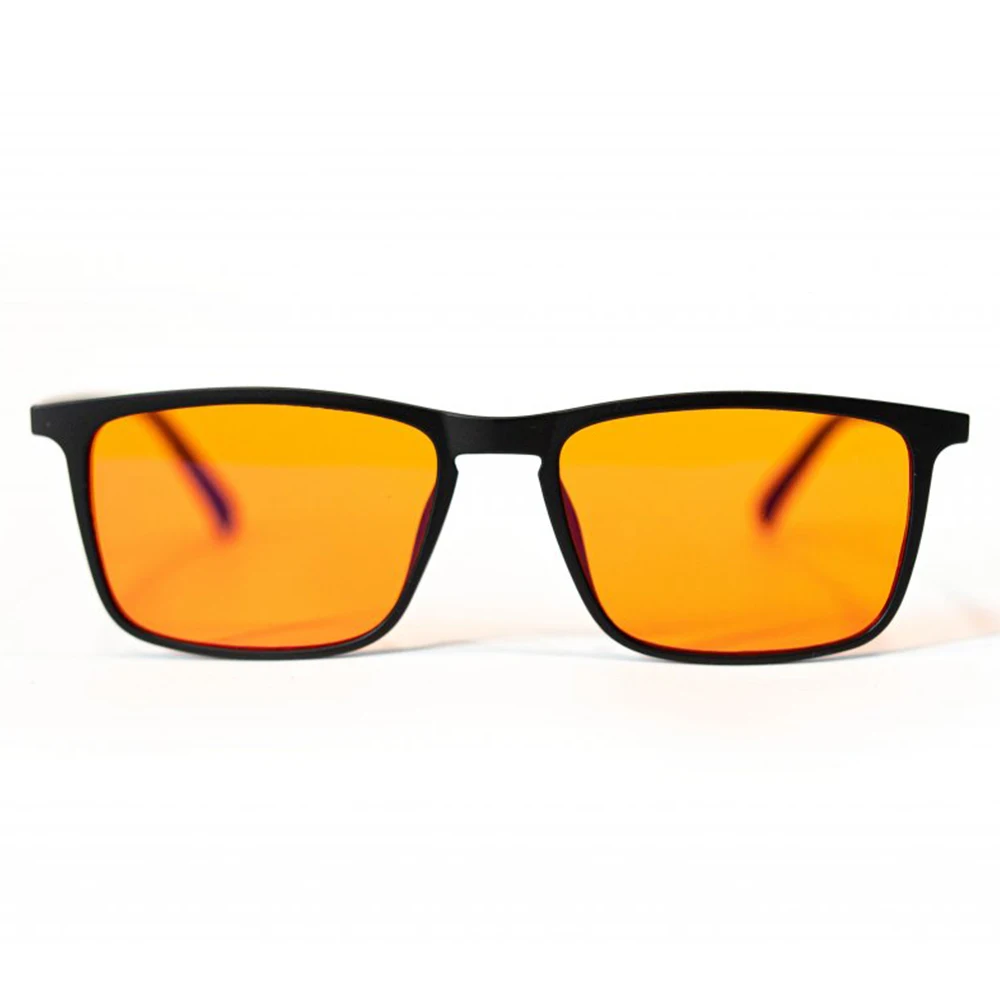 Orange Lens, Red Lens 100% blue light Blocking Green light blocking Fashion Glasses Women Man Computer Gaming Office