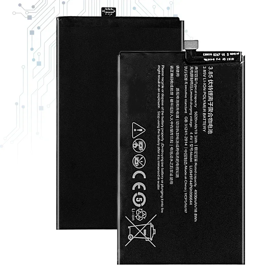 แบตเตอรี่ 5020mAh Li3949T44P6h 996644   สําหรับ ZTE นูเบีย เรดเมจิก 3 Magic3 NX629J