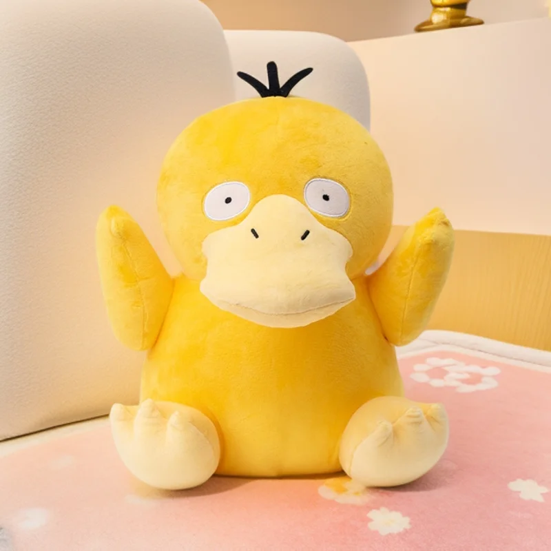 Alta qualidade 25-50cm pokemon psyduck amarelo pelúcia boneca macia rir pelúcia anime brinquedo de pelúcia boneca macia presente de aniversário para crianças meninas